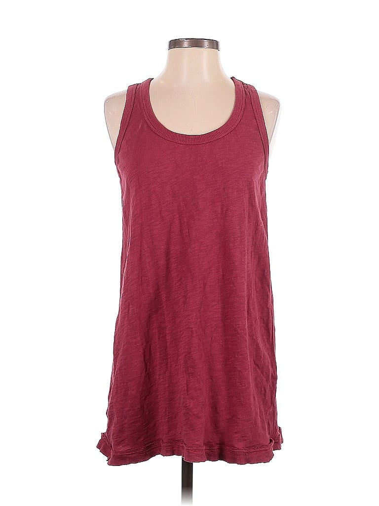Pre-owned Wilt Sleeveless T-shirt In Burgundy
