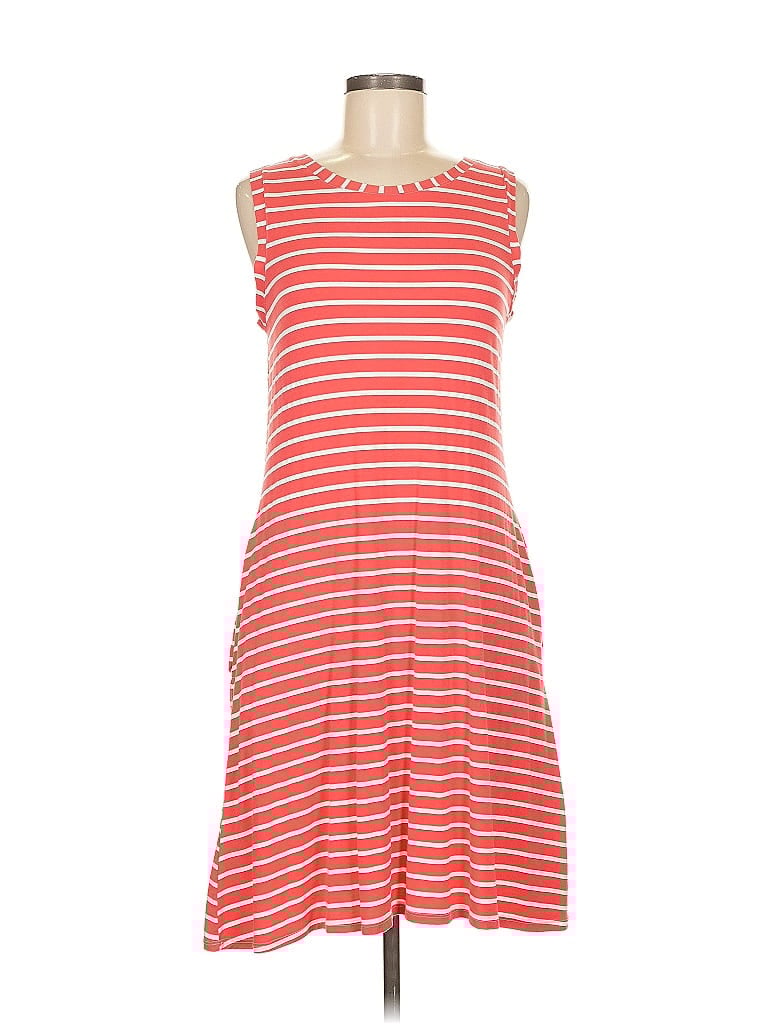 Pre-owned Top It Off Casual Dress In Red