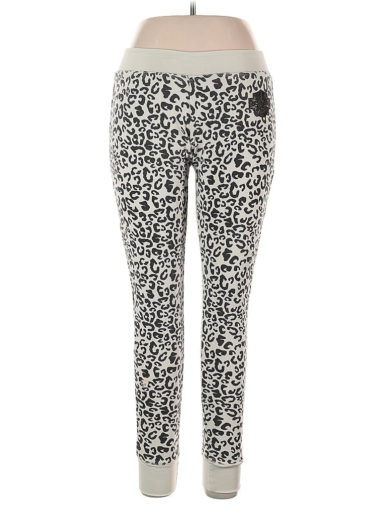 Harley Davidson Animal Print Ivory Casual Pants Size L - photo 1