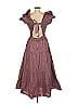 Sea New York 100% Cotton Burgundy Cocktail Dress Size 6 - photo 2