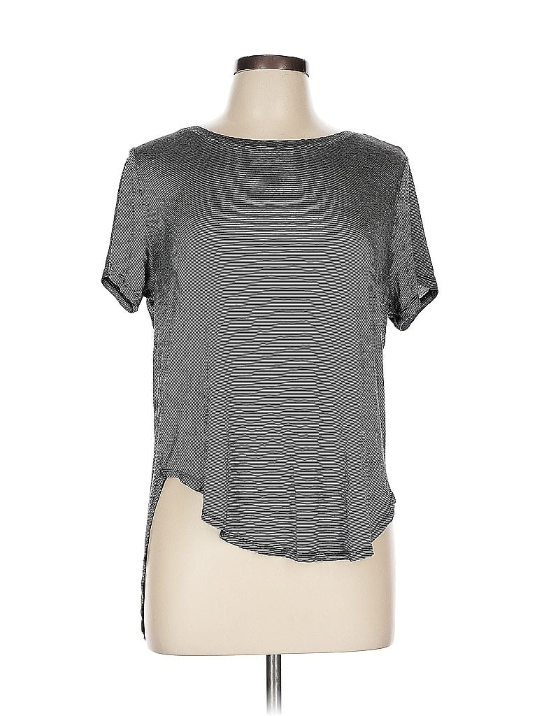 Pre-owned Halogen Short Sleeve T-shirt In Gray