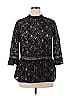 Suzanne Betro 100% Nylon Black 3/4 Sleeve Blouse Size XL - photo 1