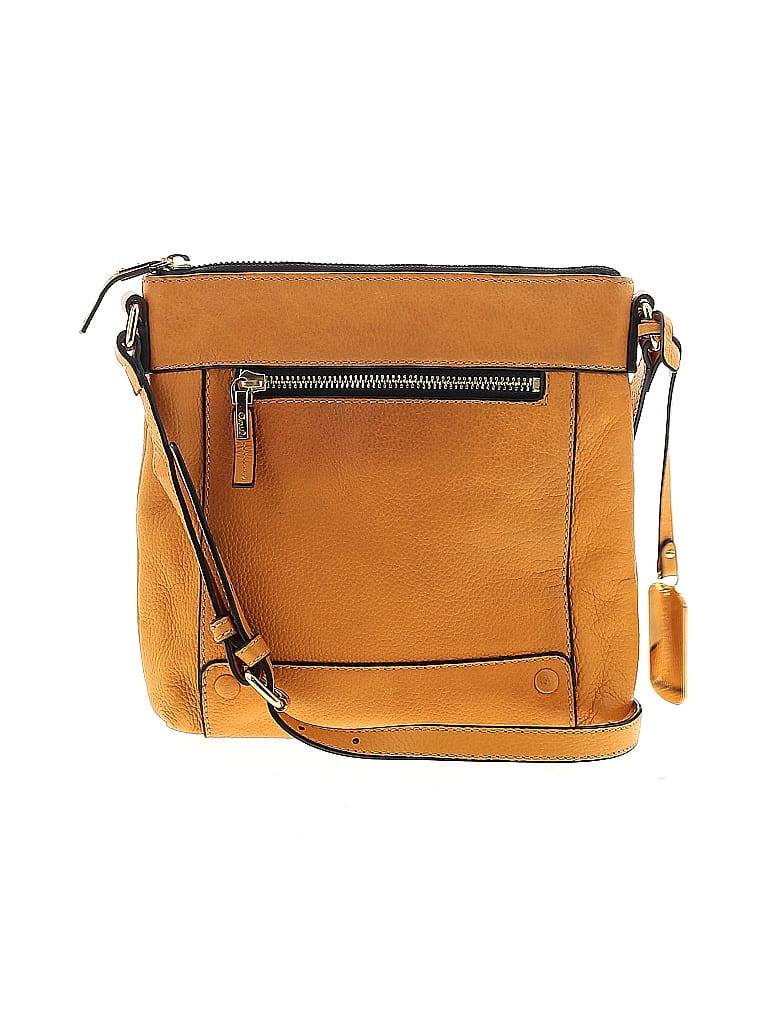 Vince Camuto 100% Leather Tan Orange Leather Crossbody Bag One size - photo 1