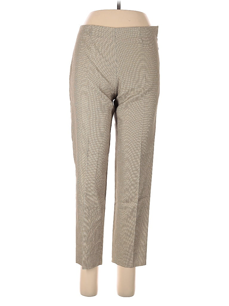 Piazza Sempione Chevron-herringbone Tan Dress Pants Size EU (IT) 44 / US 8 - photo 1