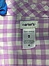 Carter's 100% Cotton Checkered-gingham Pink Long Sleeve Button-Down Shirt Size 8 (big kids) - photo 3
