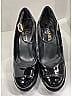 Chanel 100% Patent Leather Solid Black Heels Size EU 35 1/2 - photo 7
