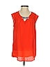THML 100% Polyester Orange Sleeveless Blouse Size XS - photo 1