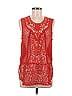Tiny Red Sleeveless Blouse Size M - photo 1