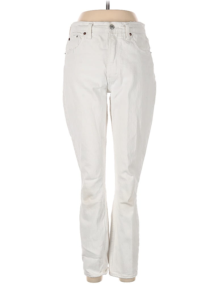 Pre-owned Abercrombie & Fitch Jeans In White