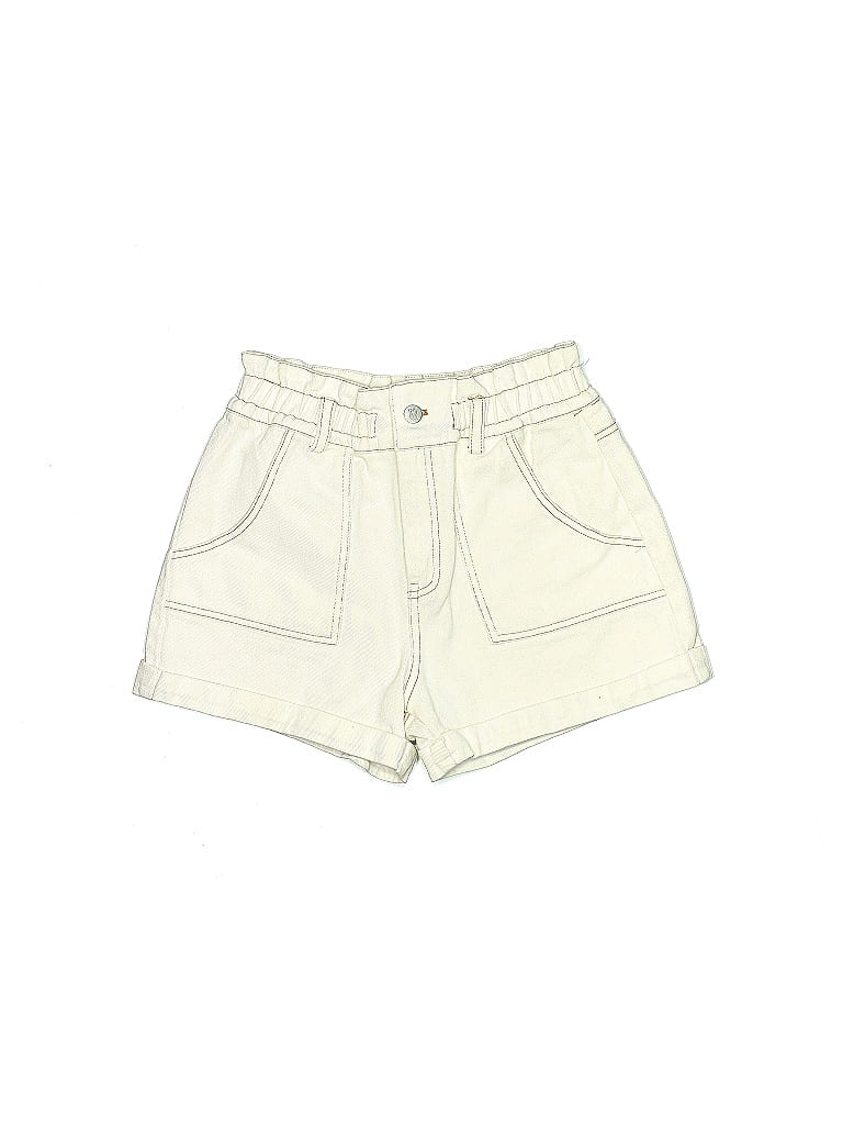 12th Tribe 100% Cotton Ivory Khaki Shorts Size S - photo 1