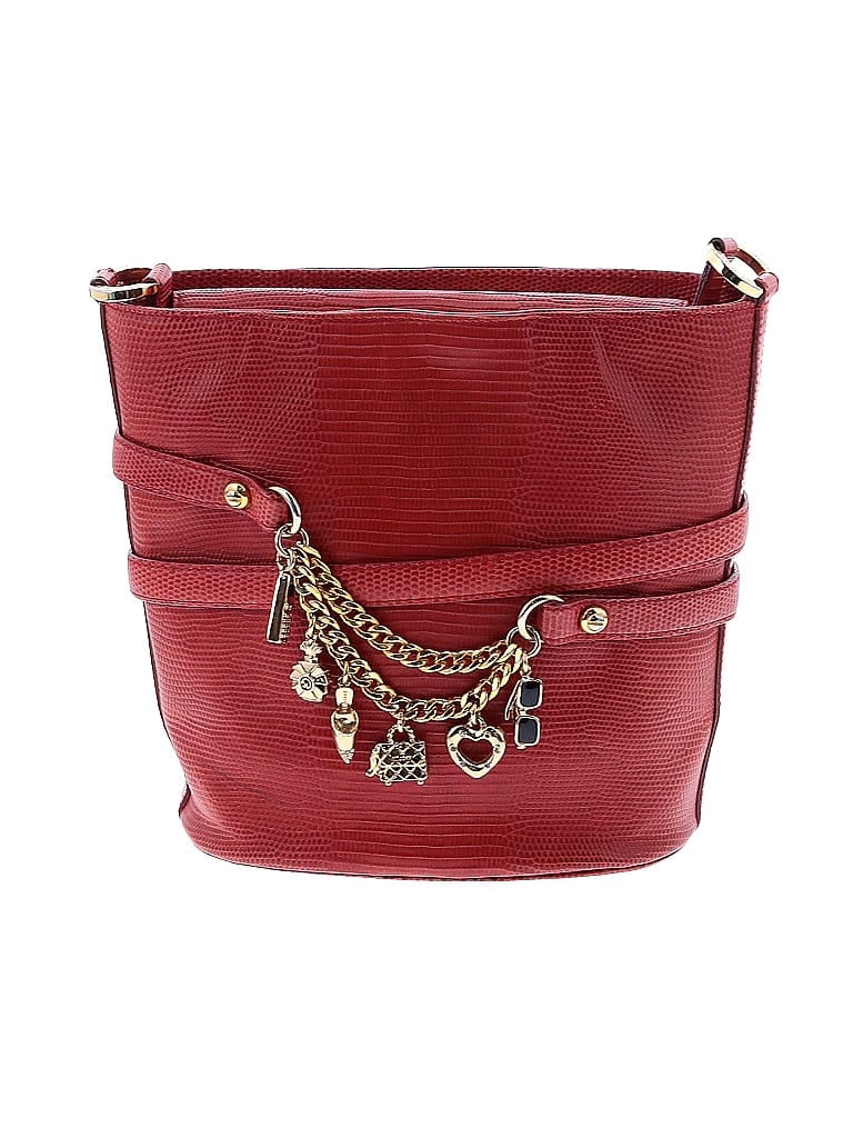 St. John 100% Leather Burgundy Red Leather Shoulder Bag One size - photo 1