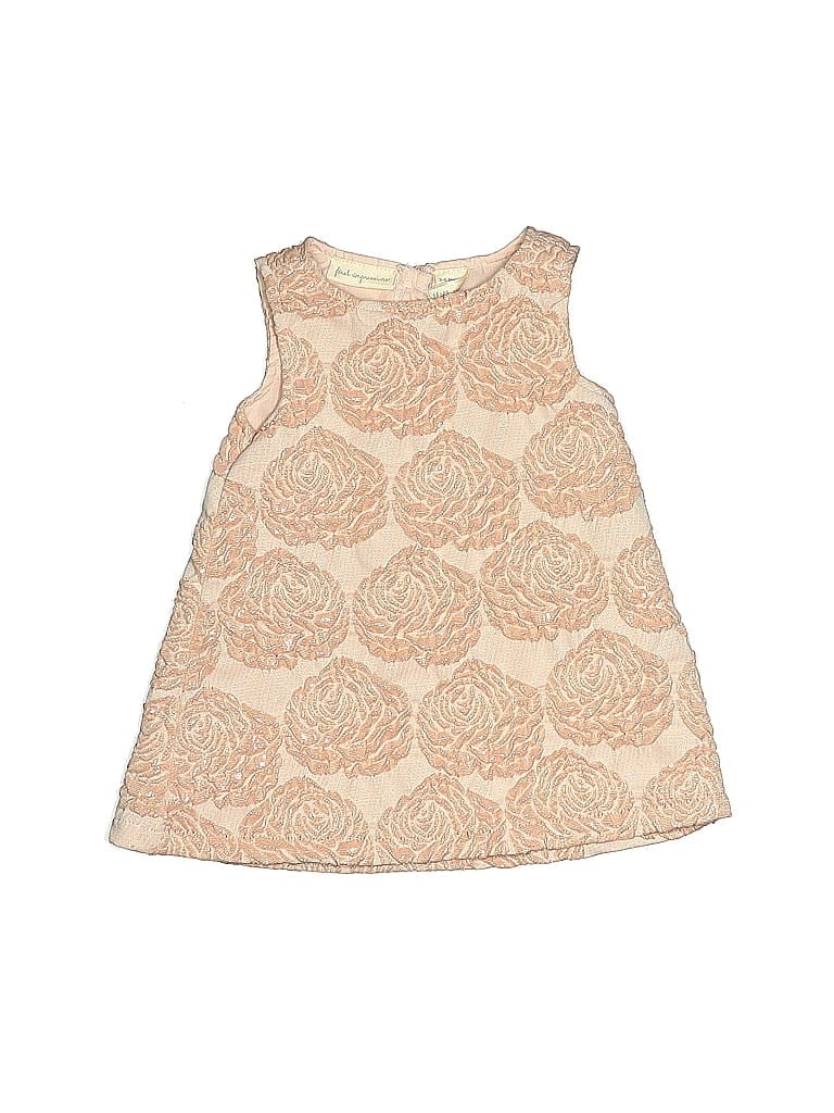 First Impressions Tan Dress Size 3-6 mo - photo 1