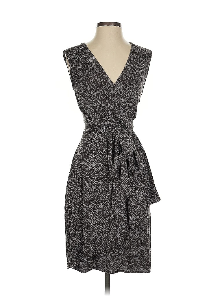 Pre-owned Ann Taylor Loft Cocktail Dress In Gray