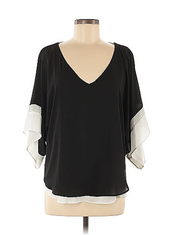 White House Black Market Short Sleeve Blouse (view 1)