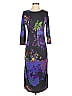 ETRO Print Purple Gray Casual Dress Size EU (IT) 42 / US 6 - photo 1