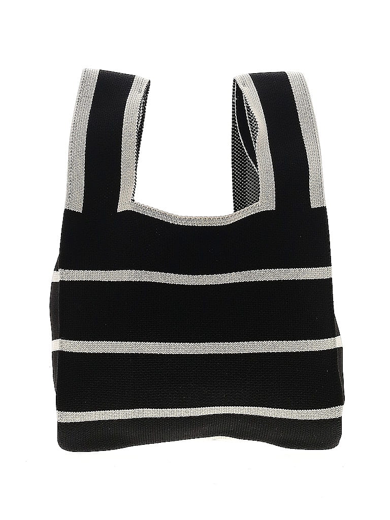 Unbranded Stripes Black Satchel One size - photo 1