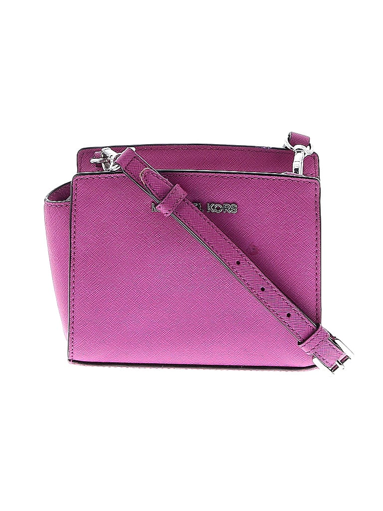 MICHAEL Michael Kors 100% Leather Purple Pink Leather Crossbody Bag One size - photo 1