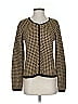 Herman Geist Houndstooth Gold Brown Cardigan Size S - photo 1