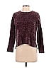 Pink Rose 100% Polyester Tweed Burgundy Pullover Sweater Size XS - photo 1