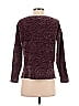 Pink Rose 100% Polyester Tweed Burgundy Pullover Sweater Size XS - photo 2