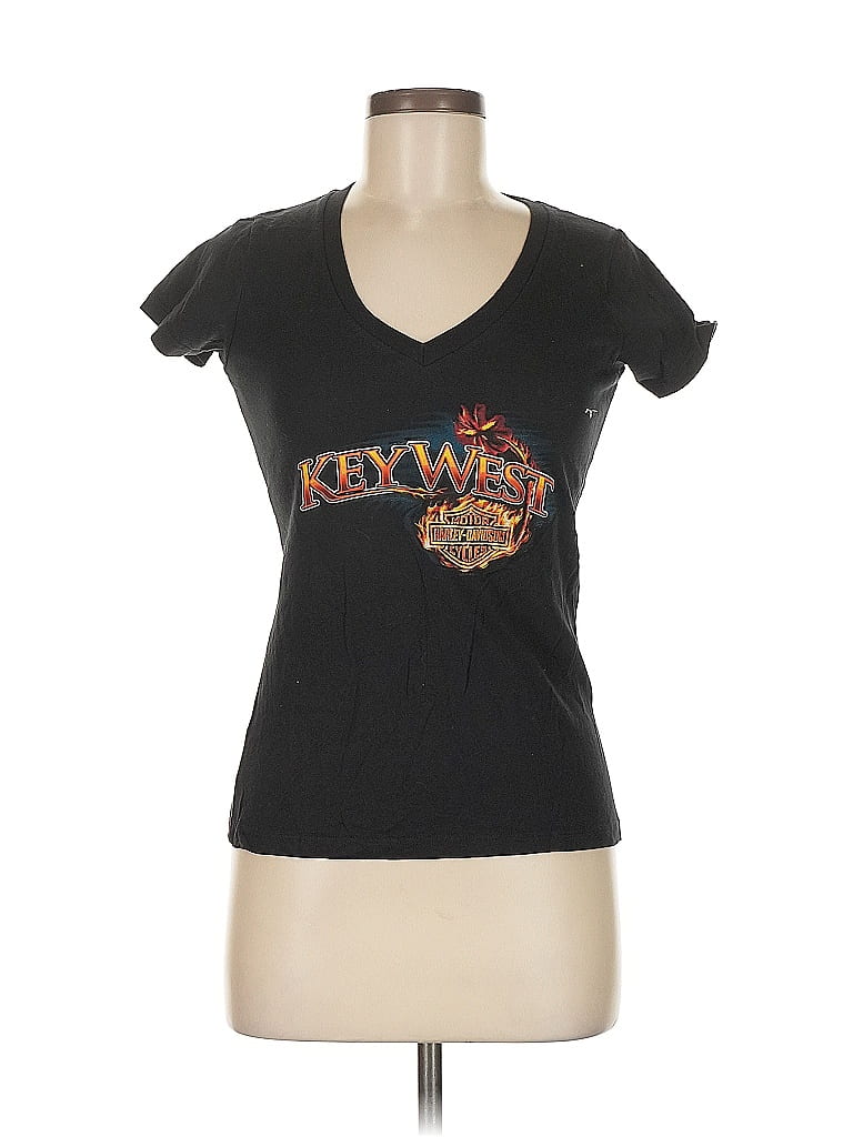 Harley Davidson 100% Cotton Black Short Sleeve T-Shirt Size M - photo 1