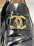 Chanel 100% Leather Black Flats Size EU 36 1/2 - photo 4