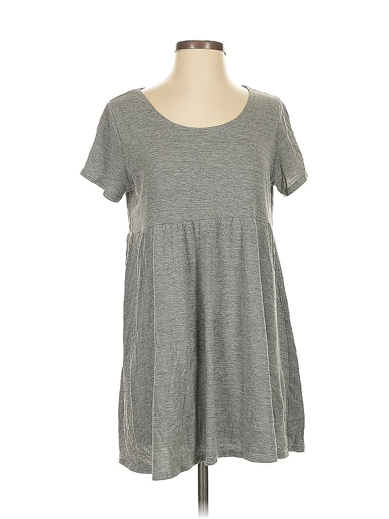 American Apparel Solid Gray Casual Dress Size XS - photo 1