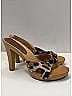 Dolce & Gabbana 100% Calf Hair Animal Print Tan Brown Calf Hair Wooden Clog Slide Sandals Size EU 40 - photo 10