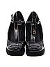 Chanel 100% Patent Leather Solid Black Heels Size EU 35 1/2 - photo 2