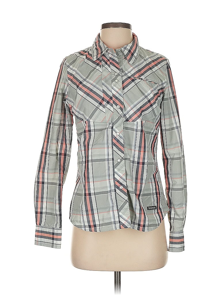 Click to view more detailed imagery on our partner's website Pre-owned Simms Long Sleeve Blouse In Green