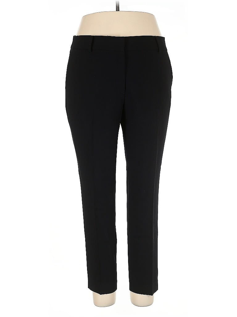 Ann Taylor Factory Solid Black Dress Pants Size XL - photo 1