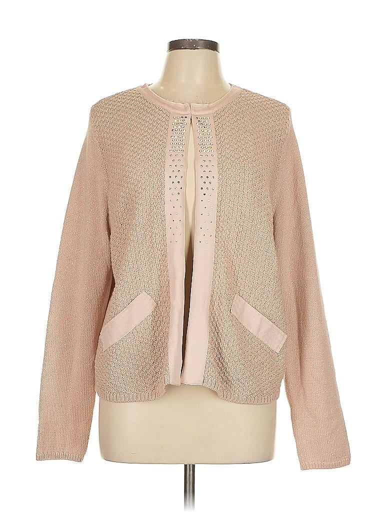 Pre-owned Chico's Cardigan Sweater In Brown