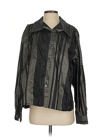 Krizia Long Sleeve Silk Top (view 1)
