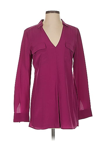 GUESS by Marciano Long Sleeve Silk Top (view 1)