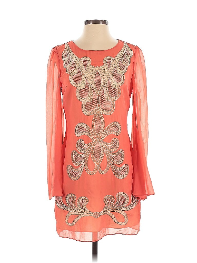 Pre-owned Ark & Co. Cocktail Dress In Orange