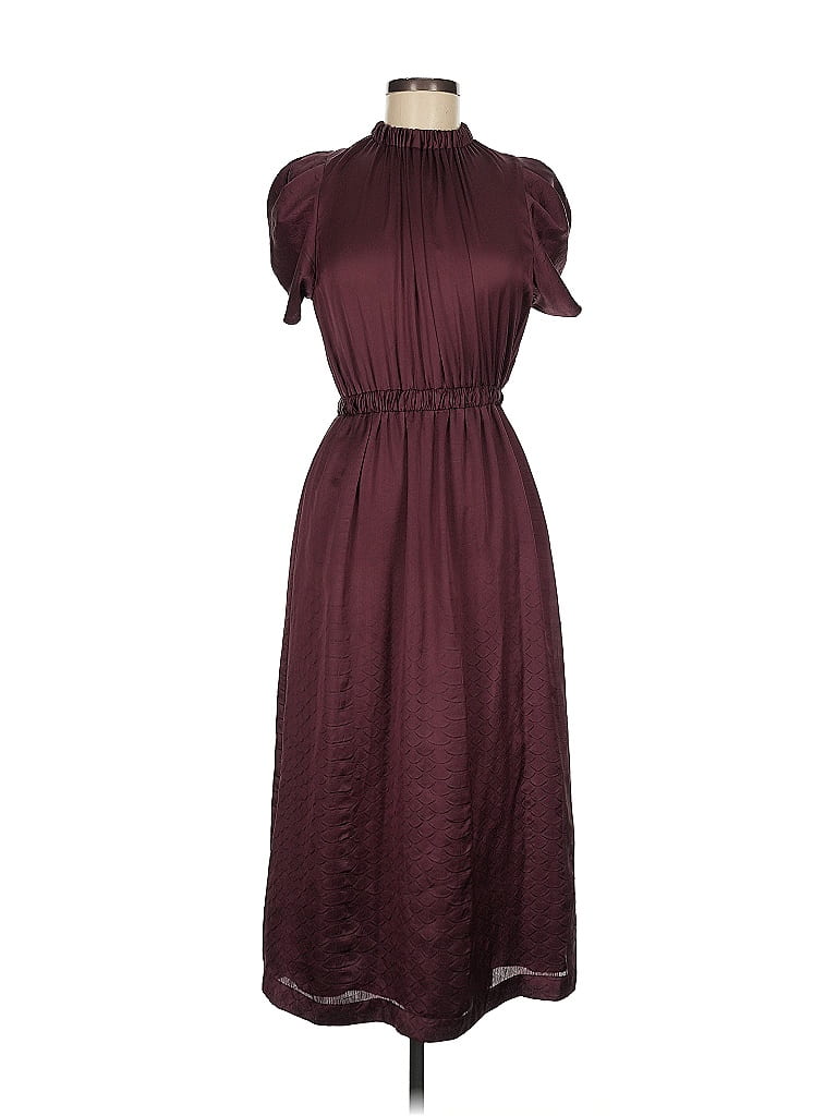 Sea New York Burgundy Casual Dress Size M - photo 1