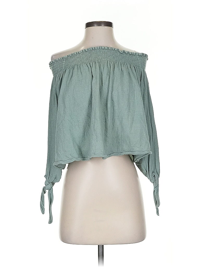 Pre-owned We The Free Sleeveless Blouse In Green