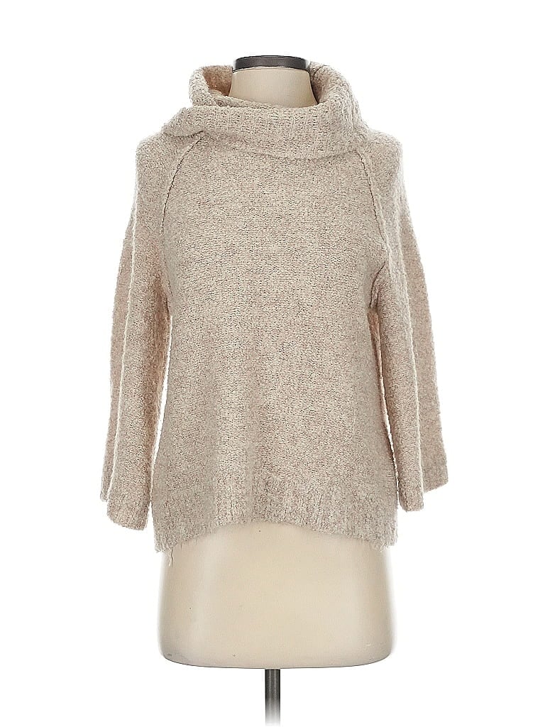 Pre-owned Lilla P Turtleneck Sweater In Brown