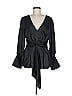 Prabal Gurung Black 3/4 Sleeve Blouse Size 8 - photo 1