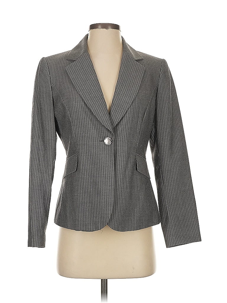 Pre-owned Tahari By Asl Blazer Jacket In Gray