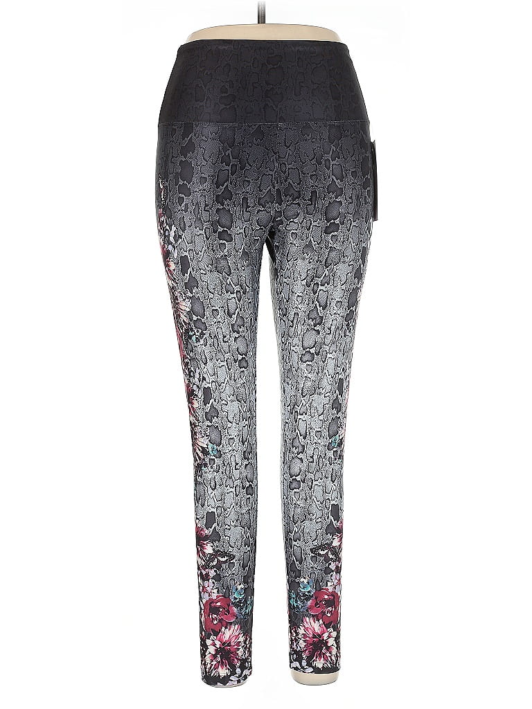 Marika Graphic Gray Active Pants Size XL - photo 1