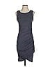 Leith Solid Gray Casual Dress Size S - photo 1