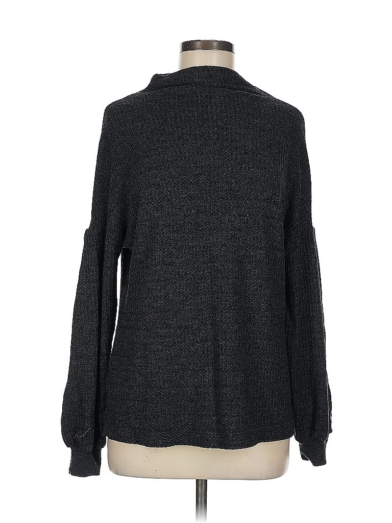 Three Dots Gray Long Sleeve Turtleneck Size S - photo 1