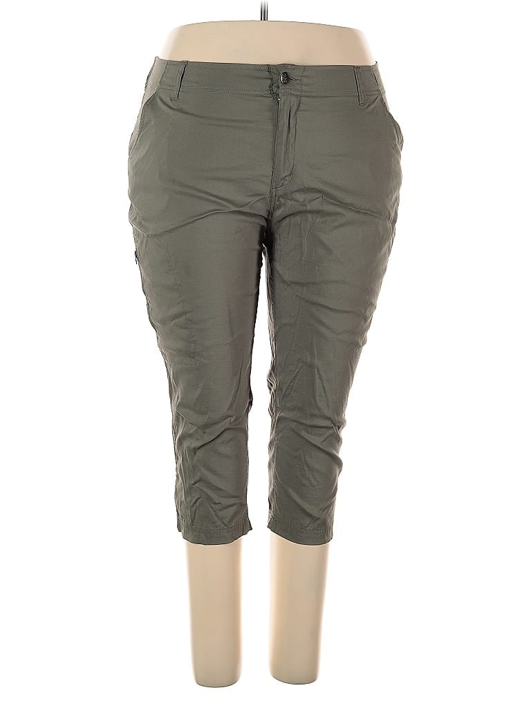 Khombu Solid Green Casual Pants Size XXL - photo 1