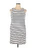 Barbour Stripes White Casual Dress Size 14 - photo 1