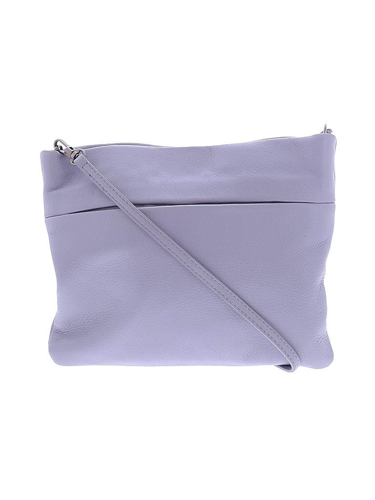 The Sak 100% Leather Solid Purple Leather Crossbody Bag One size - photo 1