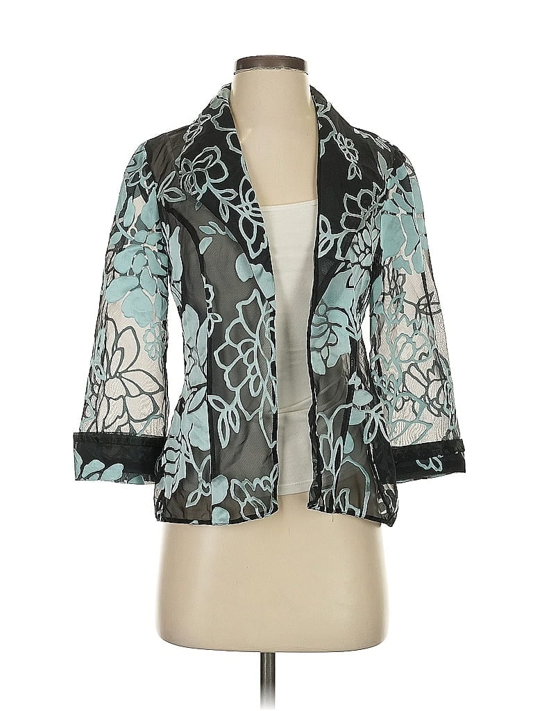 Click to view more detailed imagery on our partner's website Pre-owned Alex Evenings 3/4 Sleeve Blouse In Blue