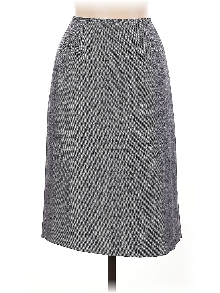 Kasper Chevron-herringbone Gray Formal Skirt Size 14 - photo 1
