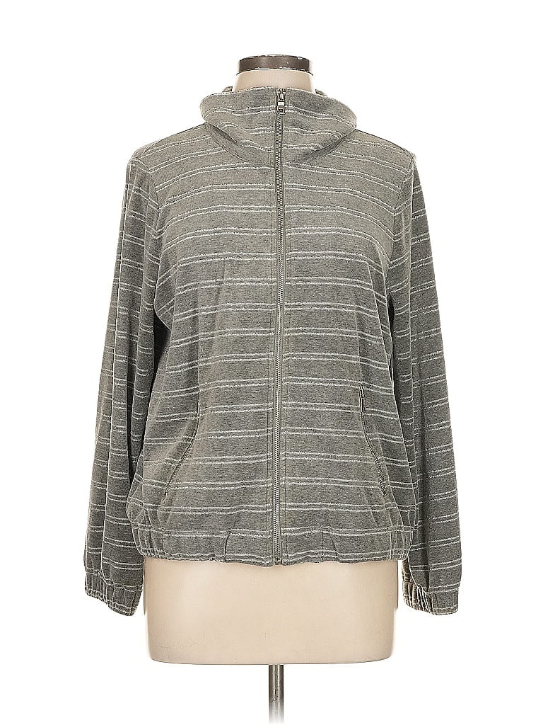 Pre-owned Ruby Rd. Track Jacket In Gray