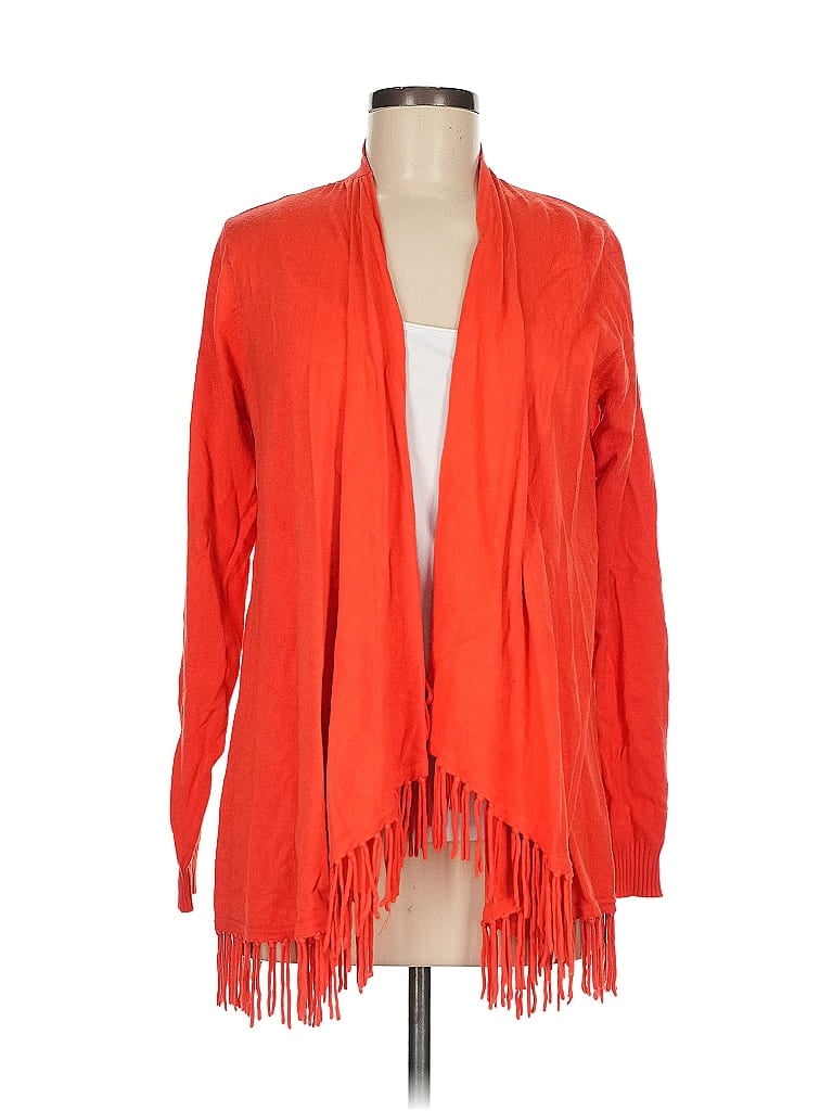 Click to view more detailed imagery on our partner's website Pre-owned Central Park West Cardigan Sweater In Orange